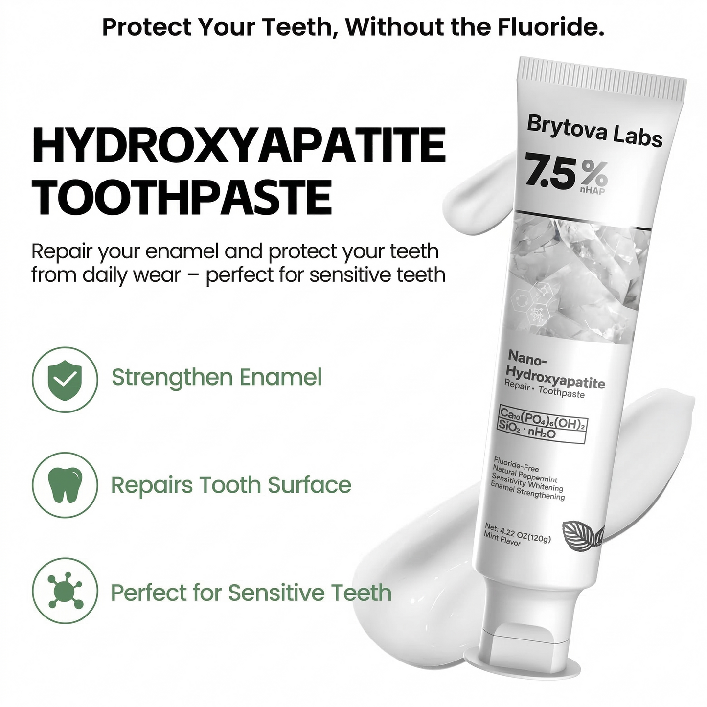 Hydroxyapatite Remineralizing Toothpaste